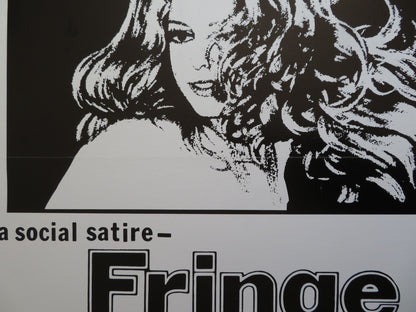 FRINGE BENEFITS - SIGNED - LINEN BACKED US 25" X 38" ROLLED POSTER G.SPELVIN 1974 Rendezvous Cinema Movie posters