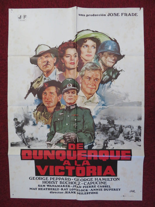FROM HELL TO VICTORY SPANISH POSTER GEORGE PEPPARD GEORGE HAMILTON 1979 Rendezvous Cinema Movie posters