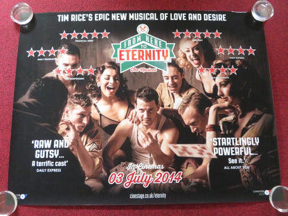 FROM HERE TO ETERNITY: THE MUSICAL UK QUAD ROLLED POSTER ROBERT LONSDALE 2014 Rendezvous Cinema Movie posters