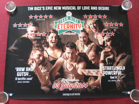 FROM HERE TO ETERNITY: THE MUSICAL UK QUAD ROLLED POSTER ROBERT LONSDALE 2014 Rendezvous Cinema Movie posters