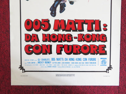 FROM HONG KONG WITH LOVE ITALIAN LOCANDINA POSTER M. ROONEY CLIFTON JAMES 1976 Rendezvous Cinema Movie posters