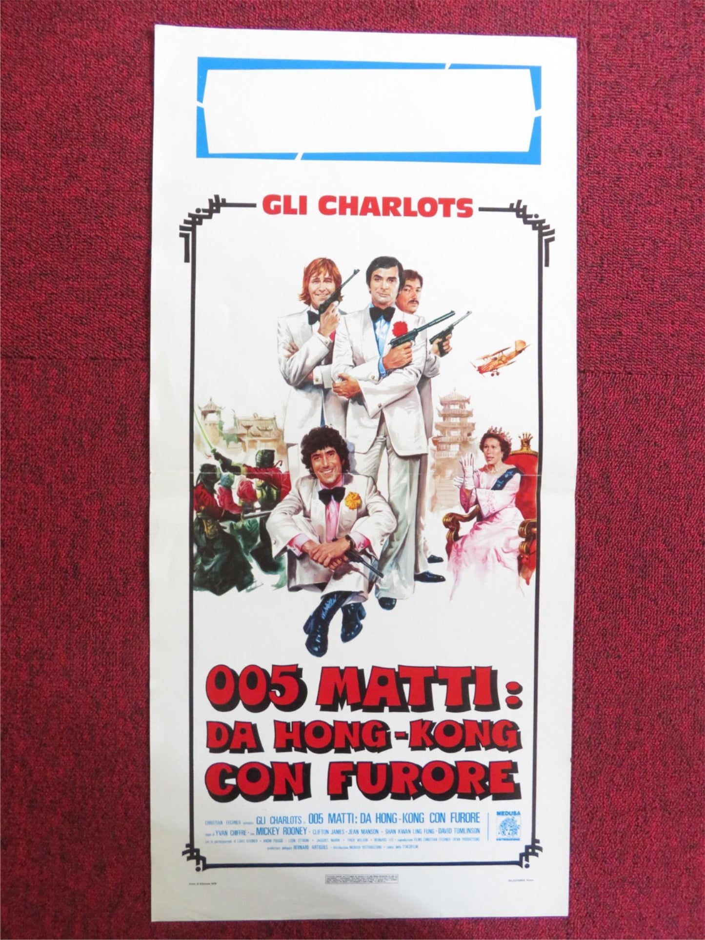 FROM HONG KONG WITH LOVE ITALIAN LOCANDINA POSTER M. ROONEY CLIFTON JAMES 1976 Rendezvous Cinema Movie posters