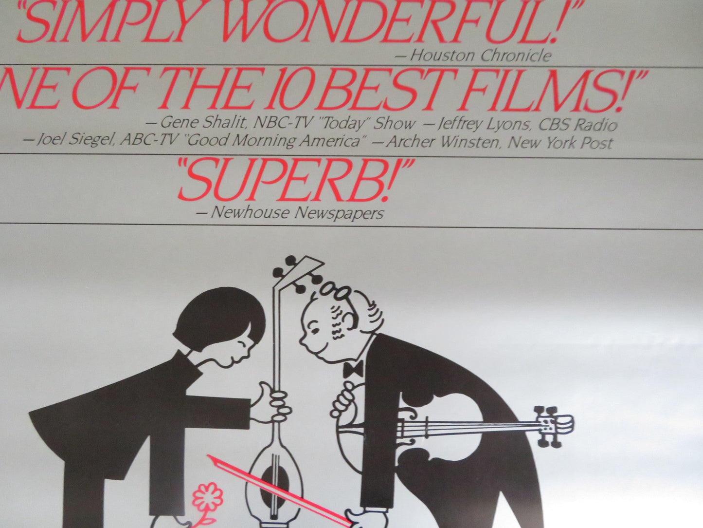 FROM MAO TO MOZART: ISAAC STERN IN CHINA US ONE SHEET ROLLED POSTER STERN 1979 Rendezvous Cinema Movie posters