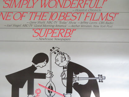 FROM MAO TO MOZART: ISAAC STERN IN CHINA US ONE SHEET ROLLED POSTER STERN 1979 Rendezvous Cinema Movie posters