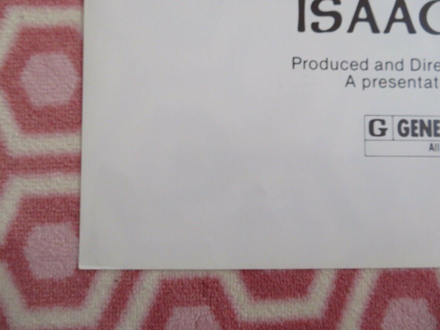 FROM MAO TO MOZARTS: ISSAC STERN IN CHINA ONE SHEET(27 x 41)POSTER MURRAY LERNER Movie posters