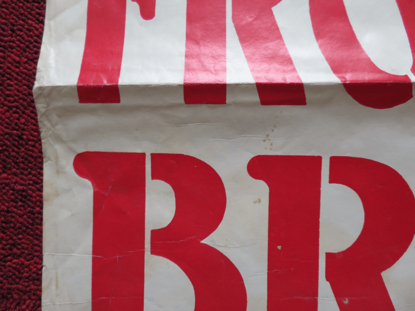 FRONTERA BRAVA FOLDED MEXICAN POSTER JORGE RIVERO JUAN MIRANDA 1980 Rendezvous Cinema Movie posters