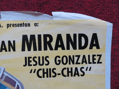 FRONTERA BRAVA FOLDED MEXICAN POSTER JORGE RIVERO JUAN MIRANDA 1980 Rendezvous Cinema Movie posters