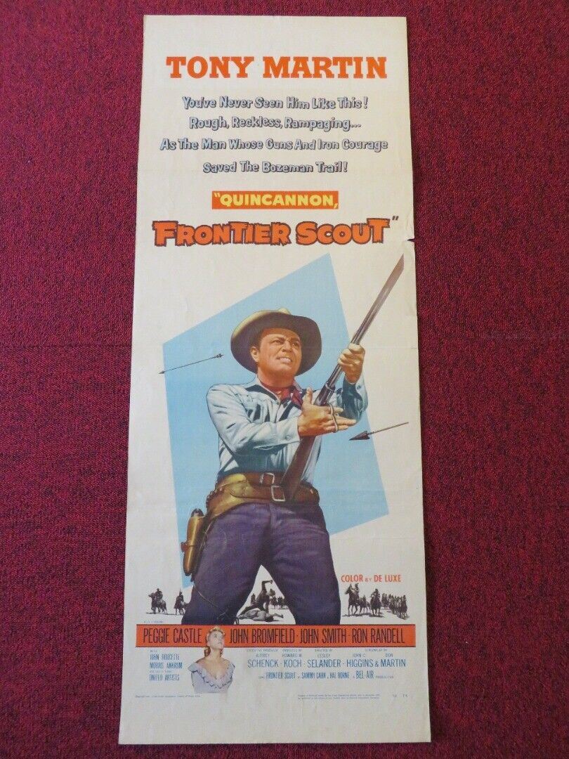 FRONTIER SCOUT US INSERT (14"x 36") POSTERTONY MARTIN PEGGY CASTLE 1956 Movie posters