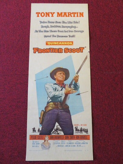 FRONTIER SCOUT US INSERT (14"x 36") POSTERTONY MARTIN PEGGY CASTLE 1956 Movie posters