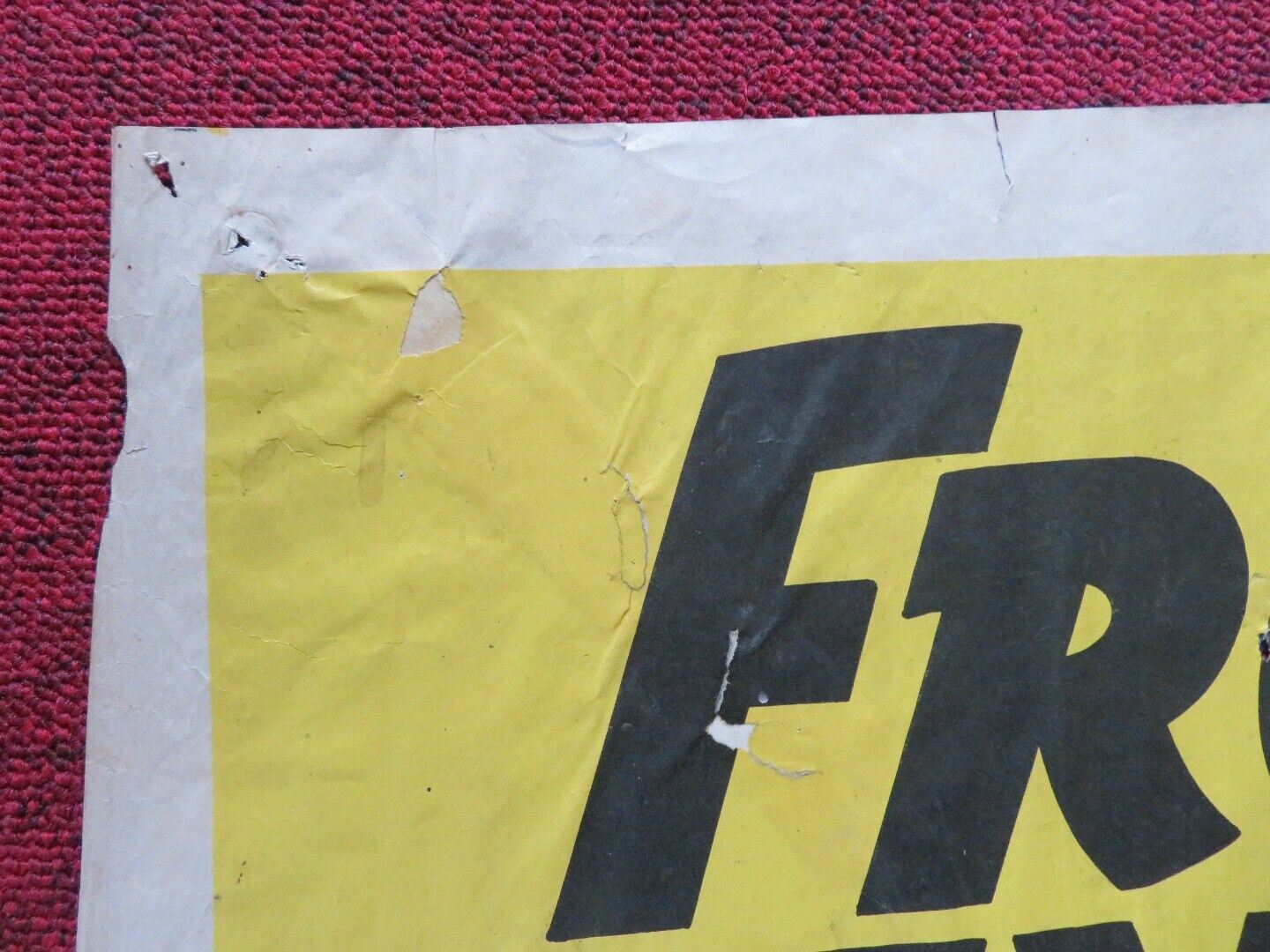 FRONTIER VENGEANCE FOLDED US ONE SHEET POSTER BETTY MORAN YAKIMA CANUTT 1940 Movie posters