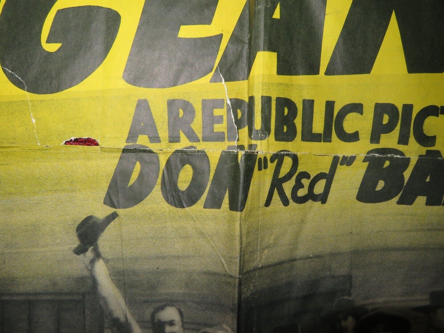 FRONTIER VENGEANCE FOLDED US ONE SHEET POSTER BETTY MORAN YAKIMA CANUTT 1940 Movie posters