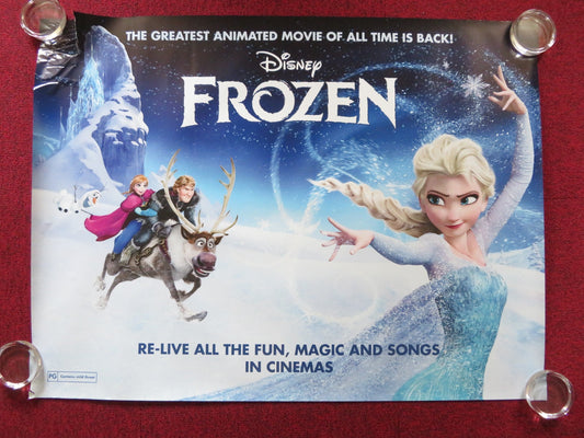 FROZEN UK QUAD (30"x 40") ROLLED POSTER DISNEY KRISTEN BELL IDINA MENZEL 2013 Rendezvous Cinema Movie posters