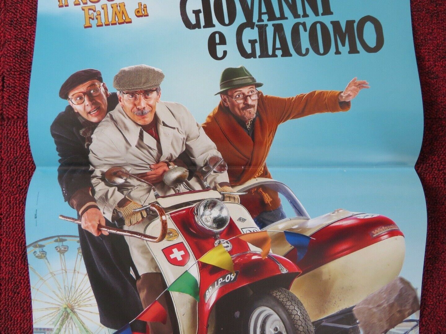 FUGA DA REUMA PARK ITALIAN LOCANDINA (26.5"x12.5") POSTER ALDO BAGLIO 2016 Movie posters