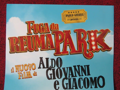 FUGA DA REUMA PARK ITALIAN LOCANDINA (26.5"x12.5") POSTER ALDO BAGLIO 2016 Movie posters