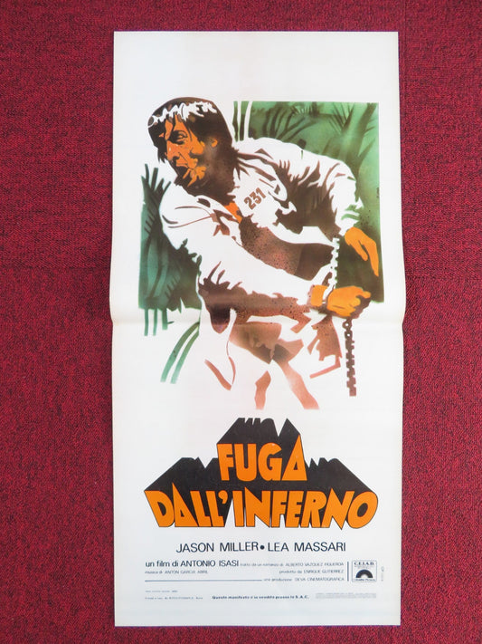 FUGA DALL'INFERNO ITALIAN LOCANDINA POSTER JASON MILLER LEA MASSARI 1980 Rendezvous Cinema Movie posters