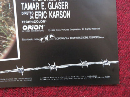 FUGA INFERNALE - A ITALIAN FOTOBUSTA POSTER TOM SKERRITT LISA EICHHORN 1986 Rendezvous Cinema Movie posters