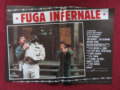 FUGA INFERNALE - D ITALIAN FOTOBUSTA POSTER TOM SKERRITT LISA EICHHORN 1986 Rendezvous Cinema Movie posters