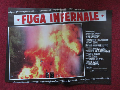 FUGA INFERNALE - E ITALIAN FOTOBUSTA POSTER TOM SKERRITT LISA EICHHORN 1986 Rendezvous Cinema Movie posters