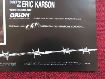 FUGA INFERNALE - E ITALIAN FOTOBUSTA POSTER TOM SKERRITT LISA EICHHORN 1986 Rendezvous Cinema Movie posters