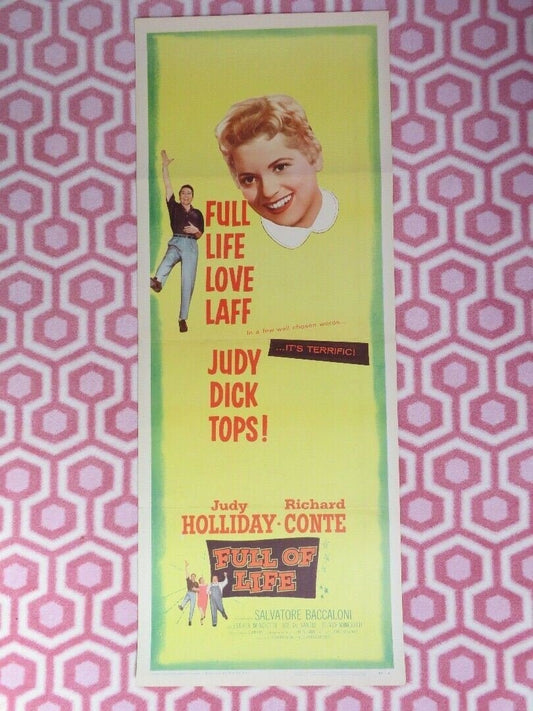 FULL OF LIFE US INSERT (14"x 36") POSTER JUDY HOLLIDAY RICHARD CONTE 1956 Movie posters