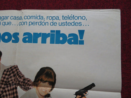 FUN WITH DICK AND JANE FOLDED ARGENTINA ONE SHEET POSTER JANE FONDA GEORGE SEGAL Movie posters