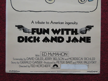 FUN WITH DICK AND JANE US INSERT (14"x 36") POSTER GEORGE SEFAL JANE FONDA 1977 Rendezvous Cinema Movie posters