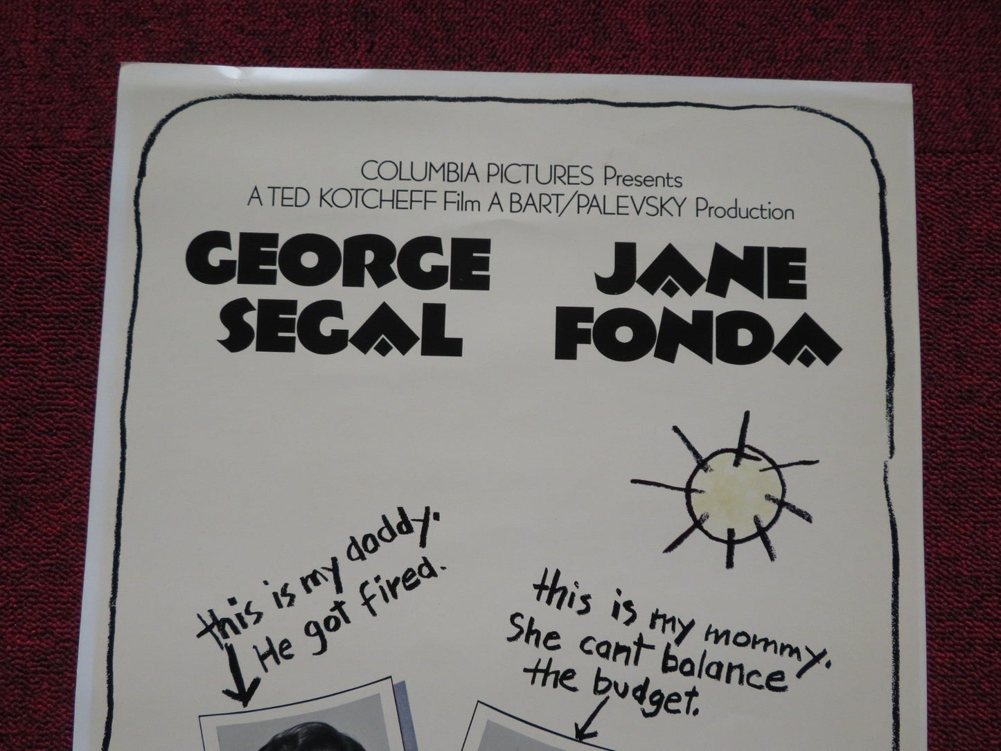 FUN WITH DICK AND JANE US INSERT (14"x 36") POSTER GEORGE SEFAL JANE FONDA 1977 Rendezvous Cinema Movie posters