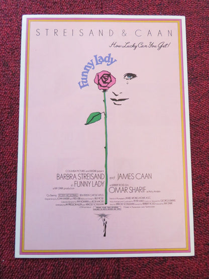 FUNNY LADY JAPANESE CHIRASHI (B5) POSTER BARBRA STREISAND JAMES CAAN 1975 Rendezvous Cinema Movie posters