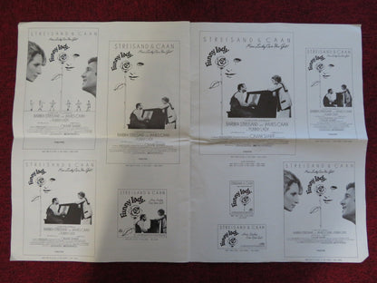 FUNNY LADY UNCUT COLUMBIA PICTURES FOLDED PRESS BOOK STREISAND CAAN 1975 Rendezvous Cinema Movie posters