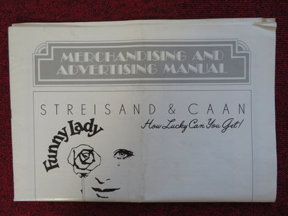 FUNNY LADY UNCUT COLUMBIA PICTURES FOLDED PRESS BOOK STREISAND CAAN 1975 Rendezvous Cinema Movie posters