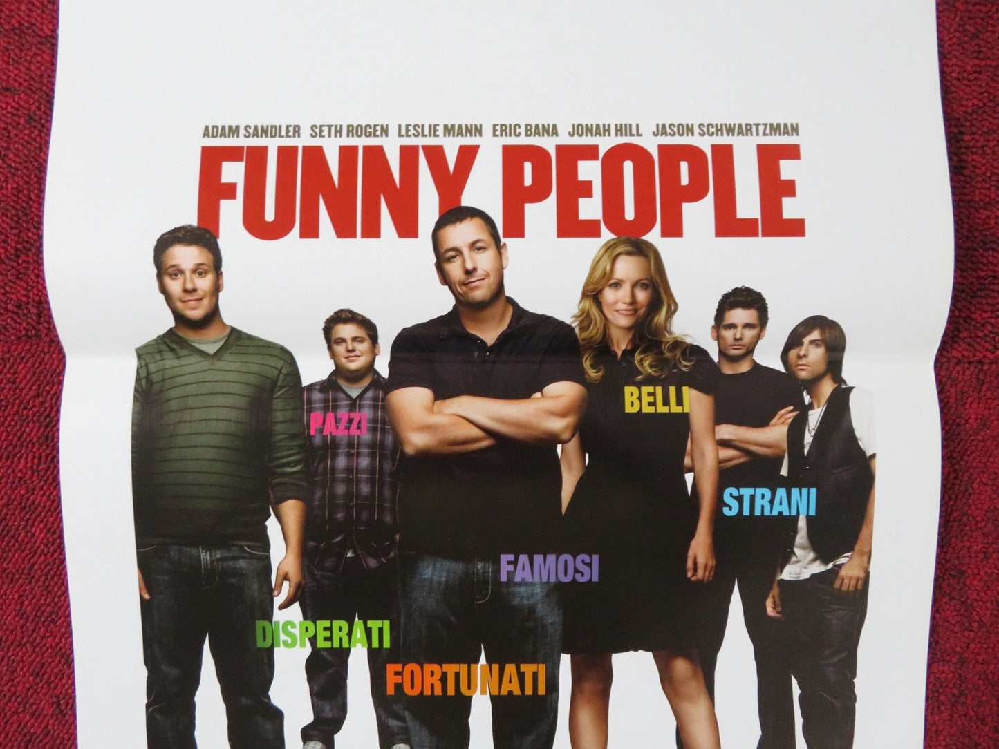 FUNNY PEOPLE ITALIAN LOCANDINA POSTER ADAM SANDLER SETH ROGEN 2009 Rendezvous Cinema Movie posters