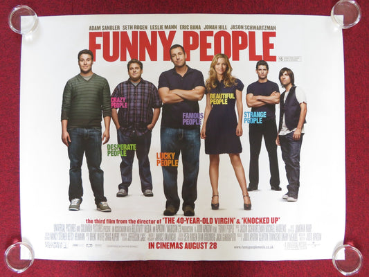 FUNNY PEOPLE UK QUAD (30"x 40") ROLLED POSTER ADAM SANDLER SETH ROGEN 2009 Rendezvous Cinema Movie posters