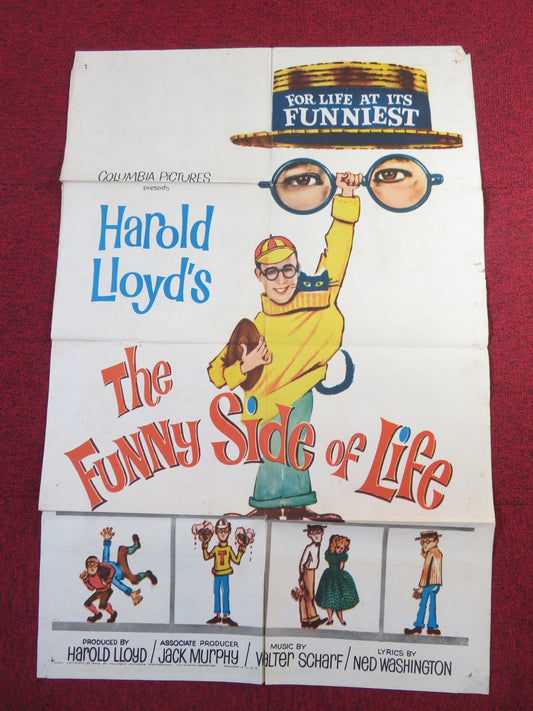 FUNNY SIDE OF LIFE FOLDED US ONE SHEET POSTER HAROLD LLOYD 1963 Rendezvous Cinema Movie posters