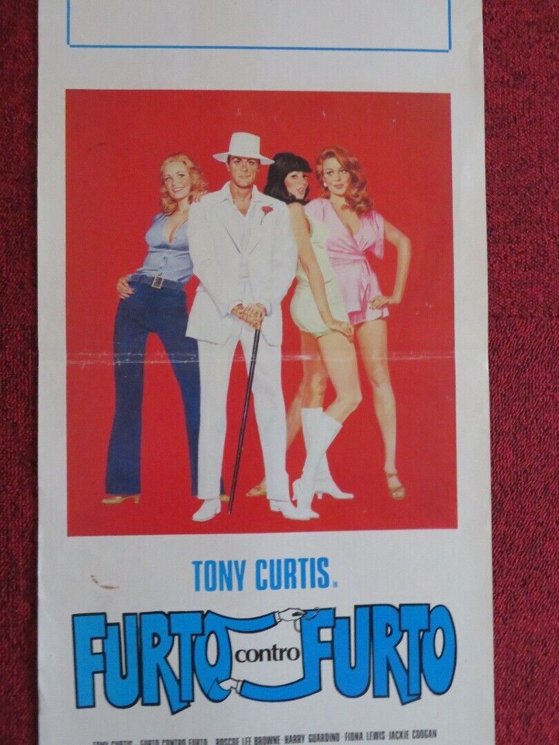 FURTO CONTRO FURTO ITALIAN LOCANDINA (27.5"x13") POSTER TONY CURTIS 1979 Movie posters