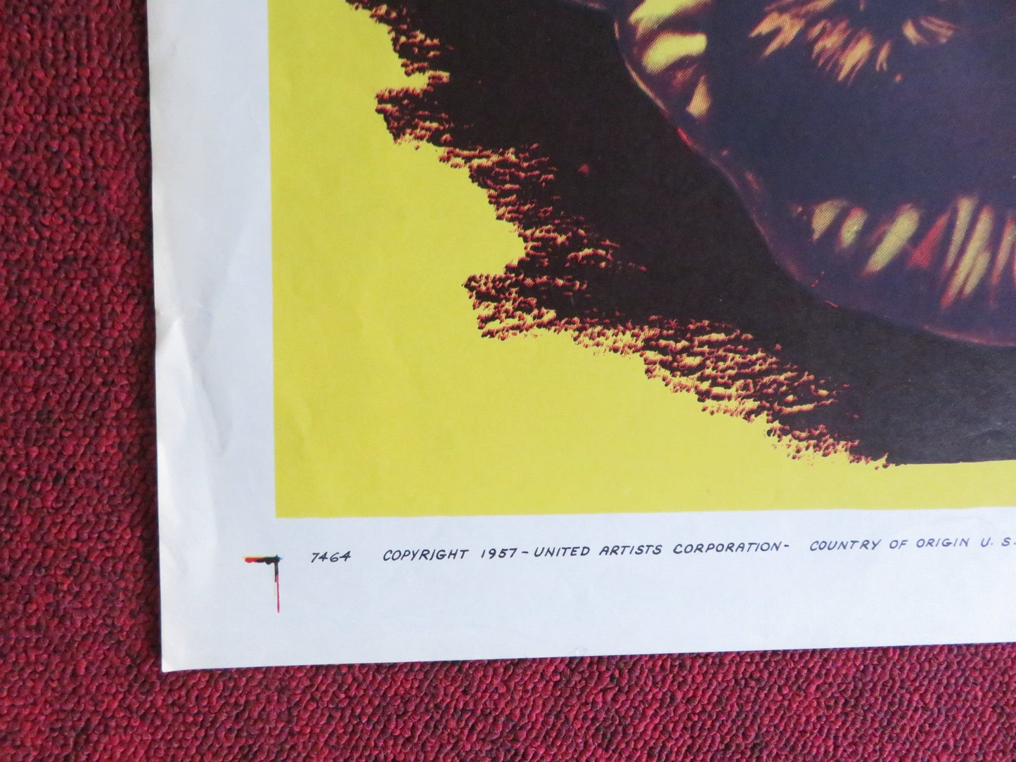 FURY AT SHOWDOWN FOLDED US ONE SHEET POSTER JOHN DEREK JOHN SMITH 1957 Rendezvous Cinema Movie posters