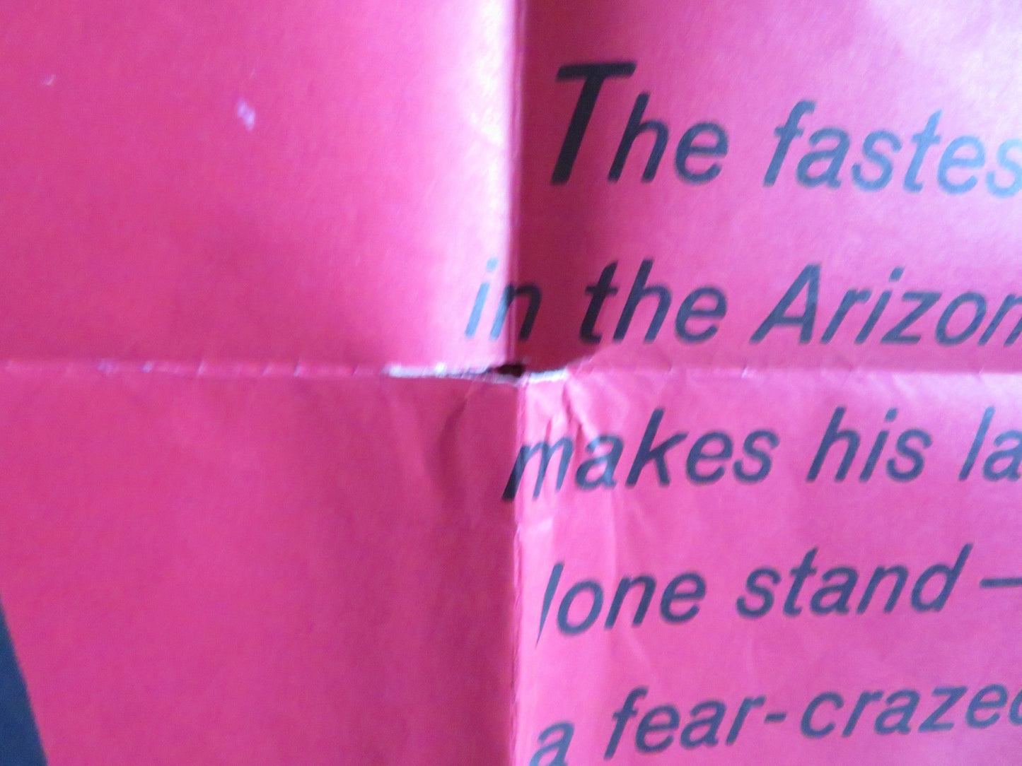 FURY AT SHOWDOWN FOLDED US ONE SHEET POSTER JOHN DEREK JOHN SMITH 1957 Rendezvous Cinema Movie posters