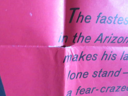 FURY AT SHOWDOWN FOLDED US ONE SHEET POSTER JOHN DEREK JOHN SMITH 1957 Rendezvous Cinema Movie posters