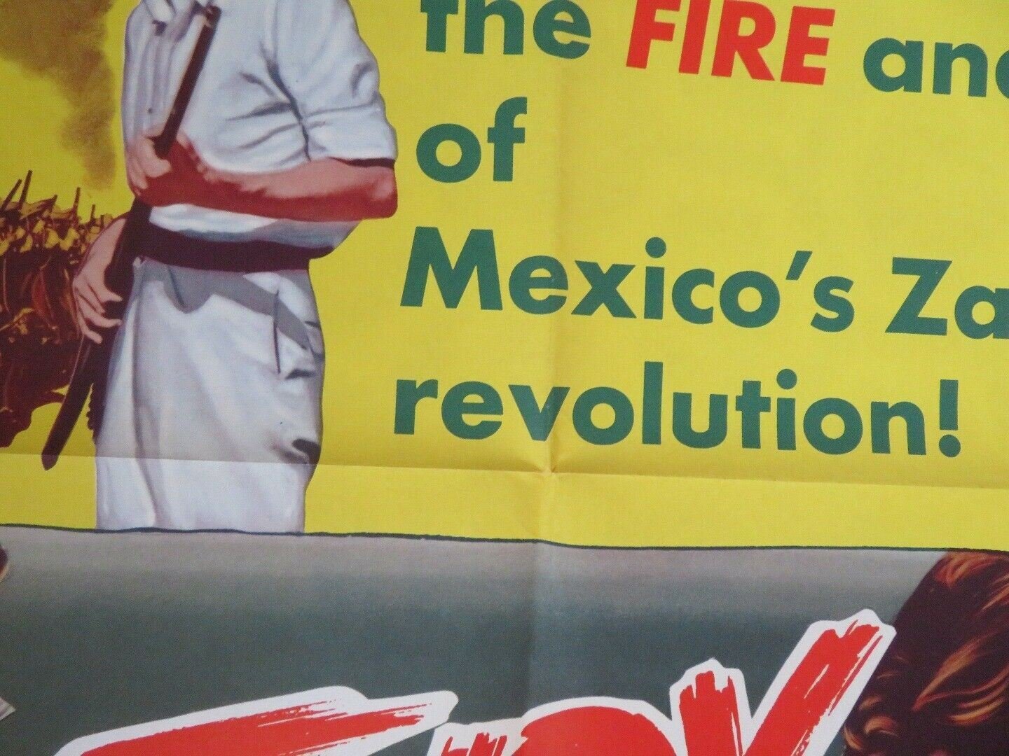 FURY IN PARADISE ONE SHEET FOLDED COLOUR POSTER PETER THOMPSON REA ITURBIDE Rendezvous Cinema Movie posters