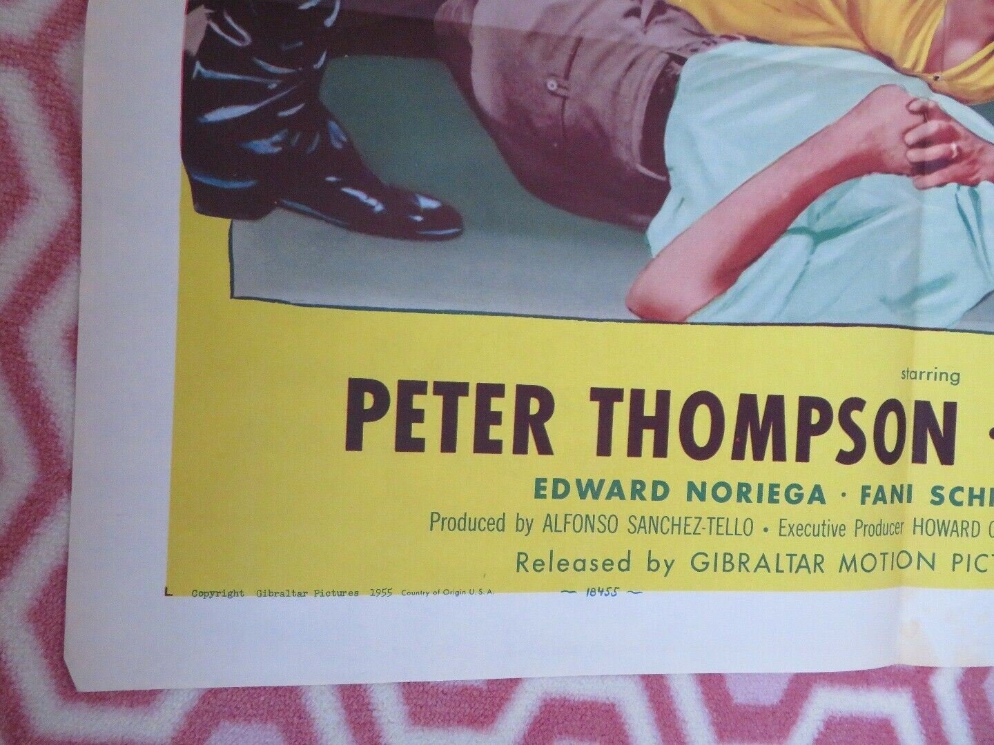 FURY IN PARADISE ONE SHEET FOLDED COLOUR POSTER PETER THOMPSON REA ITURBIDE Rendezvous Cinema Movie posters