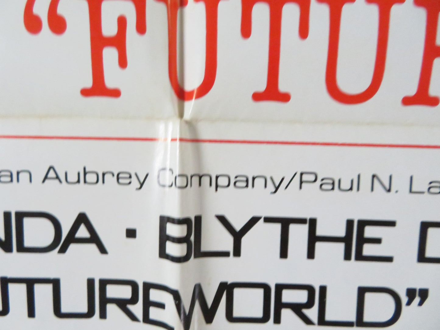 FUTUREWORLD - STYLE C FOLDED US ONE SHEET POSTER PETER FONDA YUL BRYNNER 1976 Rendezvous Cinema Movie posters