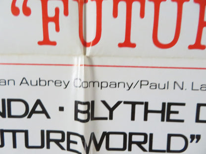 FUTUREWORLD - STYLE C FOLDED US ONE SHEET POSTER PETER FONDA YUL BRYNNER 1976 Rendezvous Cinema Movie posters