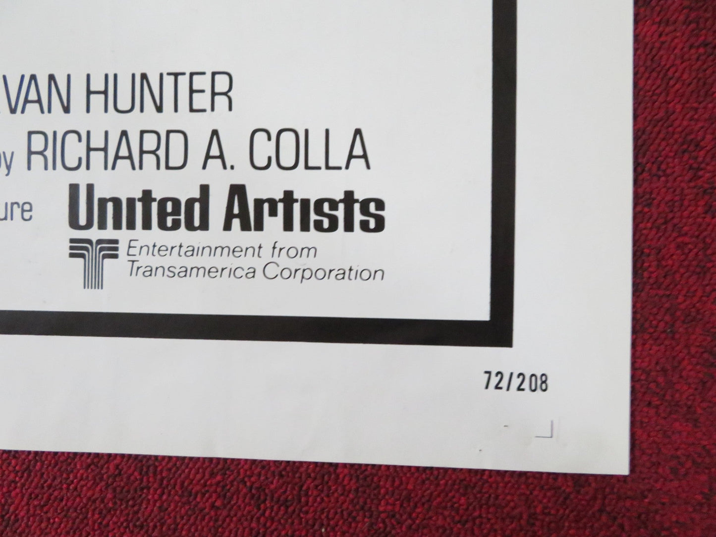 FUZZ FOLDED US ONE SHEET POSTER BURT REYNOLDS RAQUEL WELCH 1972 Rendezvous Cinema Movie posters