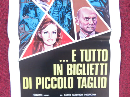 FUZZ ITALIAN LOCANDINA POSTER BURT REYNOLDS YUL BRYNNER 1973 Rendezvous Cinema Movie posters
