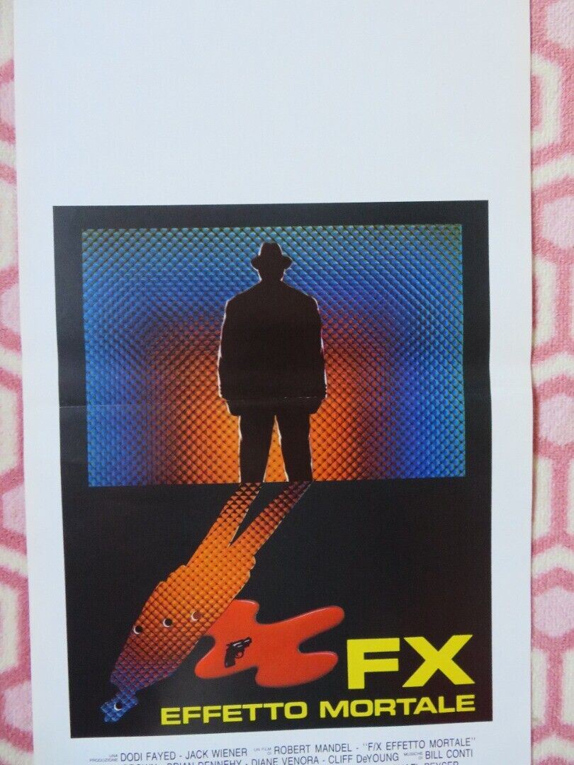 FX EFFETTO MORTALE / F/X ITALIAN LOCANDINA (27.5"x13") POSTER BRYAN BROWN 1986 Movie posters