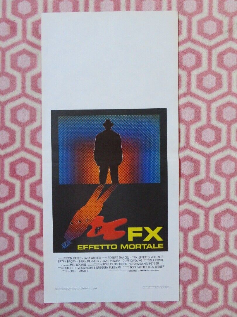 FX EFFETTO MORTALE / F/X ITALIAN LOCANDINA (27.5"x13") POSTER BRYAN BROWN 1986 Movie posters