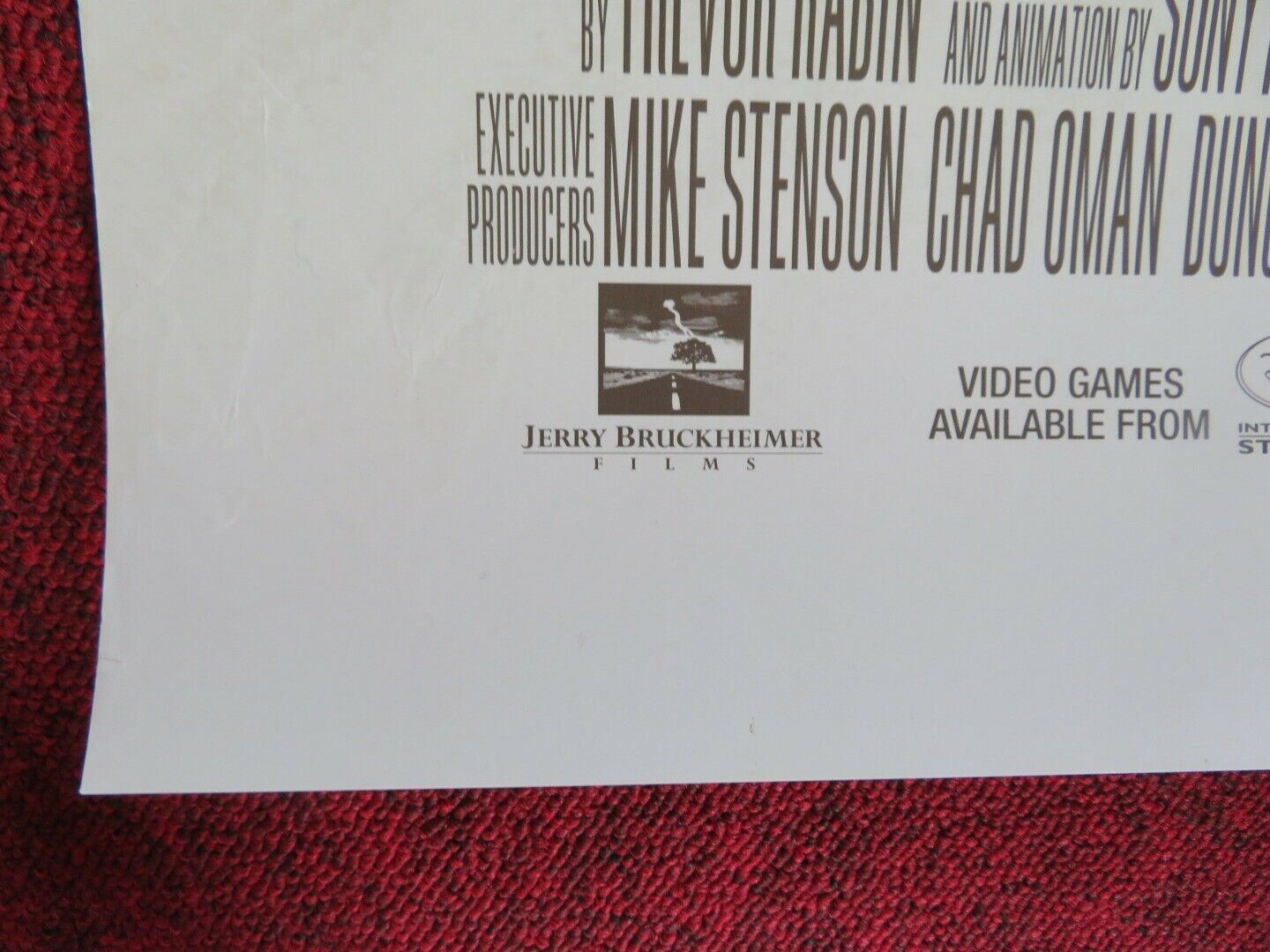 G - FORCE US ONE SHEET ROLLED POSTER DISNEY NICOLAS CAGE 2009 Movie posters