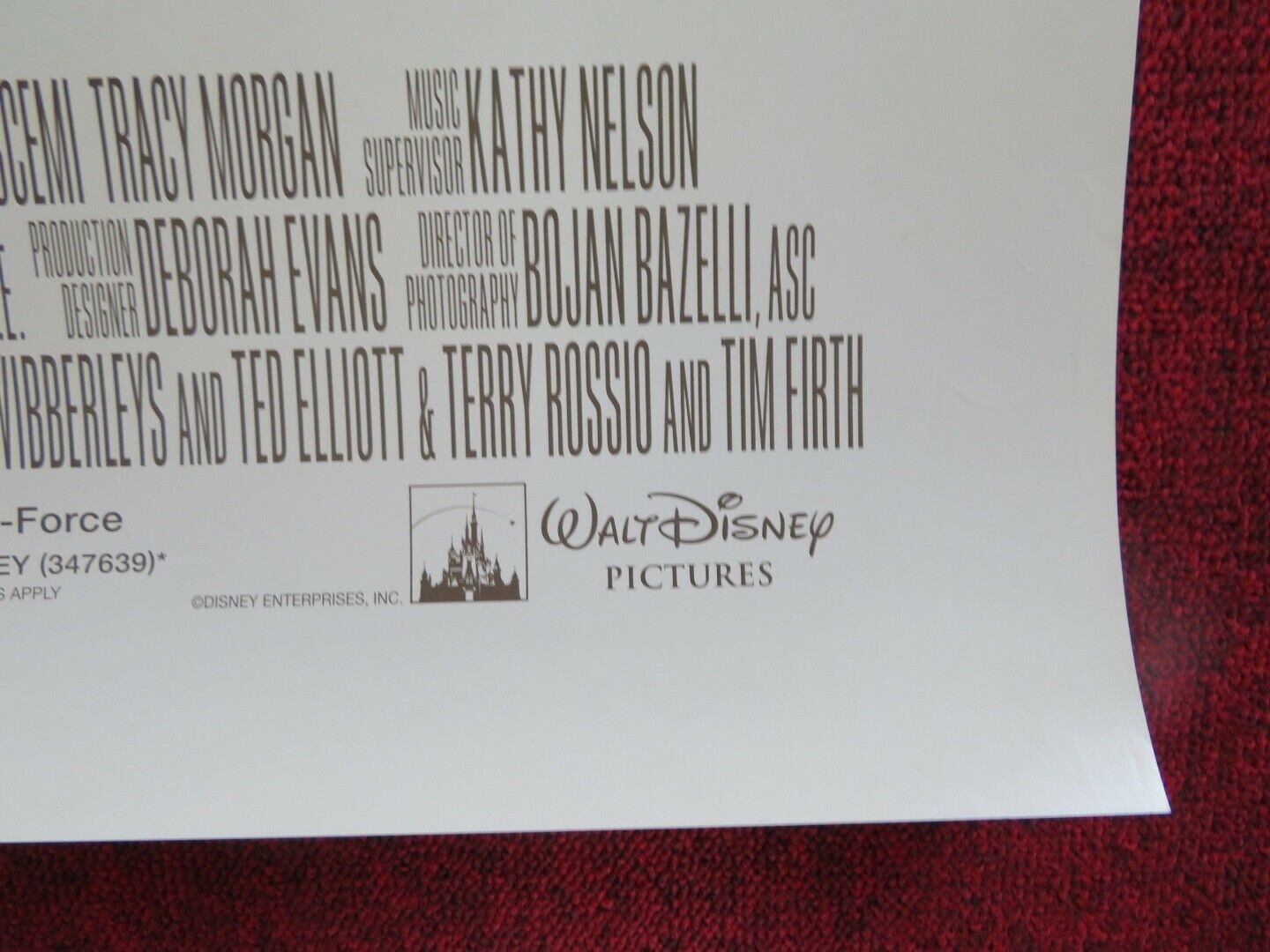 G - FORCE US ONE SHEET ROLLED POSTER DISNEY NICOLAS CAGE 2009 Movie posters