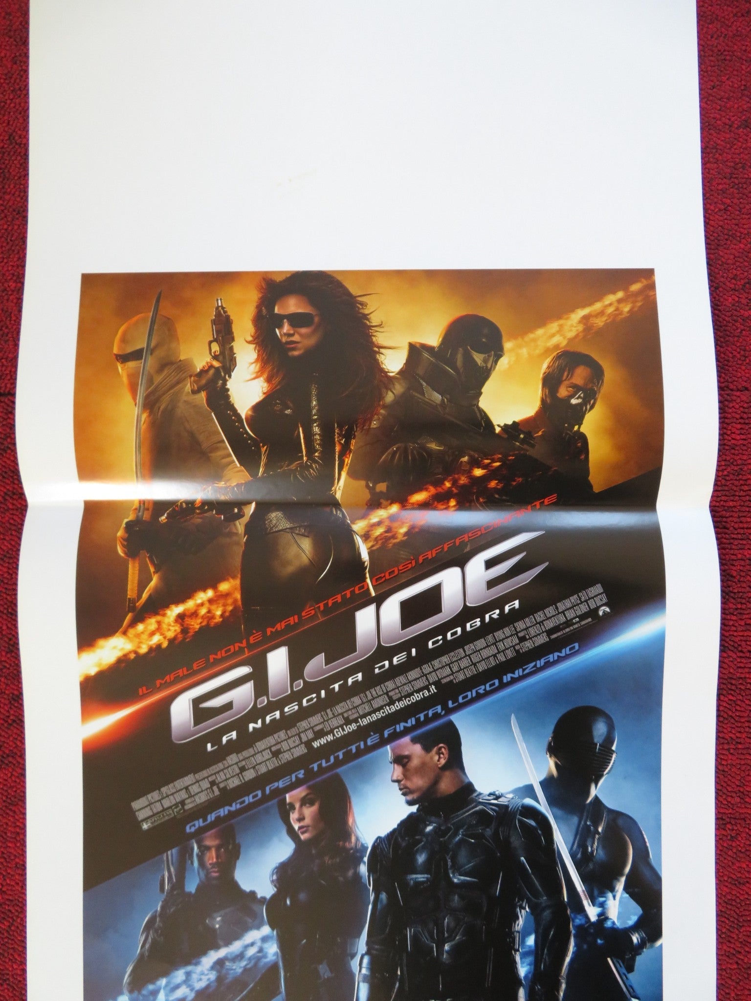 G. I. JOE THE RISE OF THE COBRA ITALIAN LOCANDINA (27.5"x13") POSTER 2009 Rendezvous Cinema Movie posters