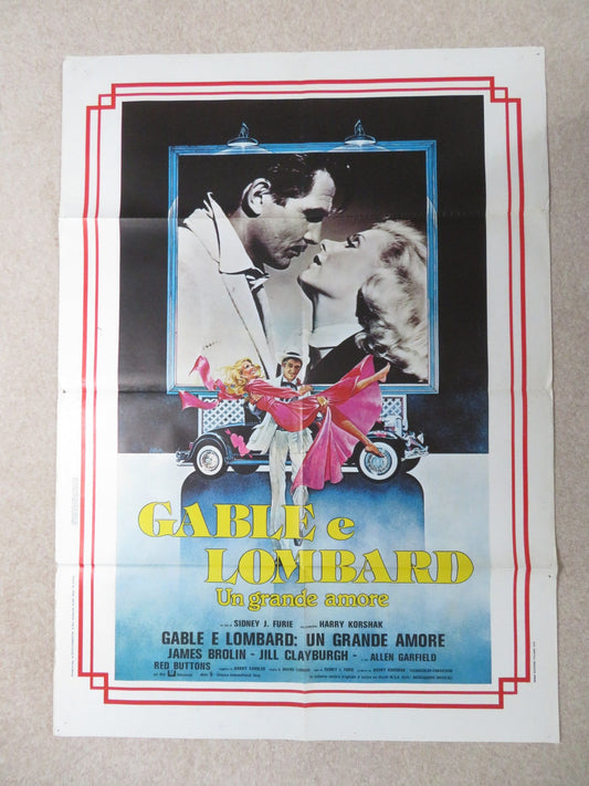 GABLE AND LOMBARD ITALIAN 2 FOGLIO POSTER JAMES BROLIN JILL CLAYBURGH 1976 Rendezvous Cinema Movie posters