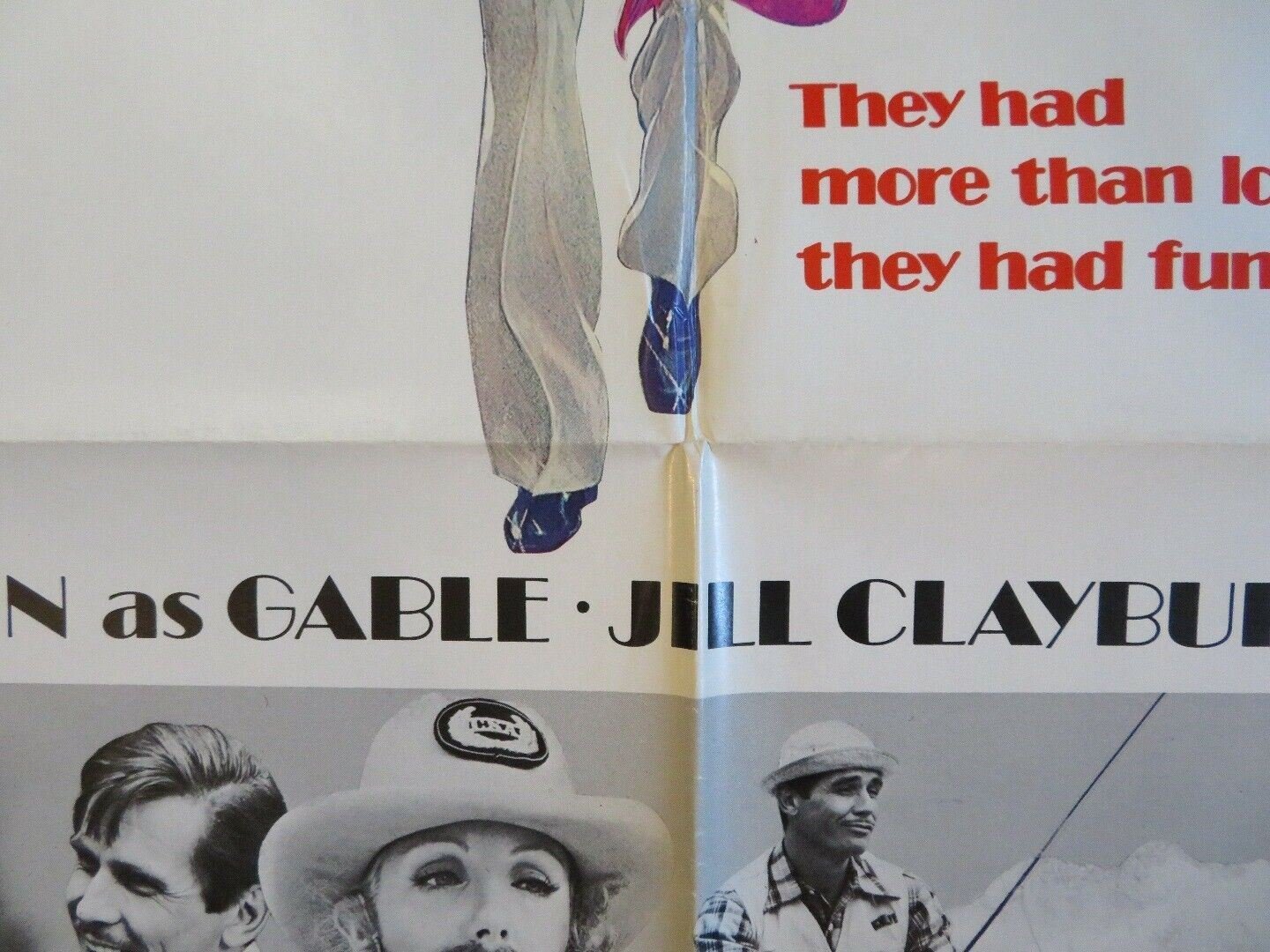 GABLE AND LOMBARD US ONE SHEET POSTER JAMES BROLIN 1976 Movie posters
